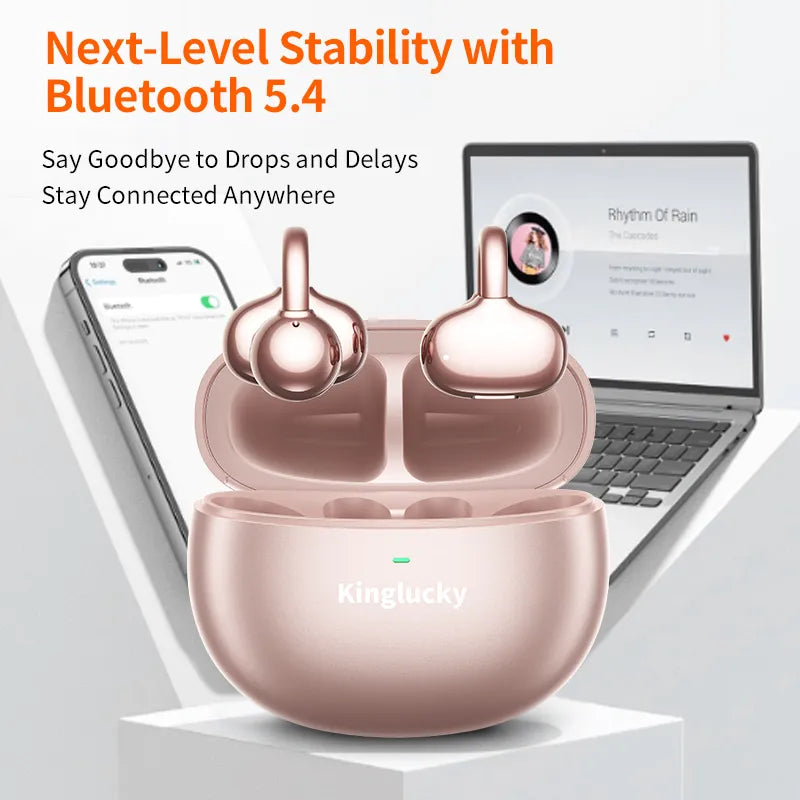 Pendientes de clip con auriculares Bluetooth